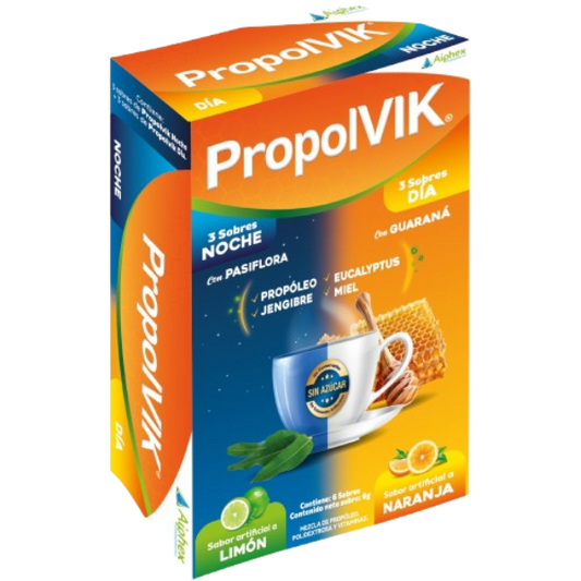 PROPOLVIK BEBIDA CALIENTE (AIPHEX) 3 DIA+3 NOCHE X 6 SOBRES