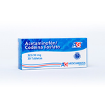 ACETAMINOFEN (A.G) CODEINA FOSFATO 325/30 MG X 10 TAB