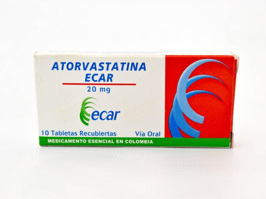 ATORVASTATINA (ECAR) 20 MG X 10 TAB