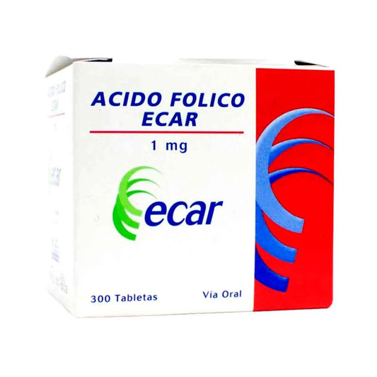 ACIDO FOLICO (ECAR) 1 MG X 300 TAB