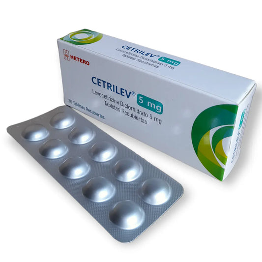 CETRILEV (HETERO) LEVOCETIRIZINA 5 MG X 30 TABLETAS RECUBIERTAS