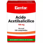 ACIDO ACETILSALICILICO (GF) 100 MG X 100 TABLETAS