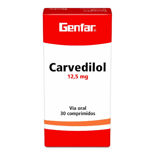 CARVEDILOL (GF) 12,5 MG X 30 TABLETAS