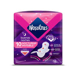 TOALLAS NOSOTRAS INVISIBLE RAPIGEL (FAMILIA) X 10 UNDS + 2 TOALLAS BUENAS NOCHES