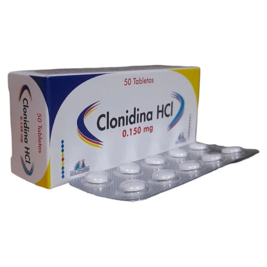 CLONIDINA HCI (ANGLO) 0,150 MG X 50 TAB