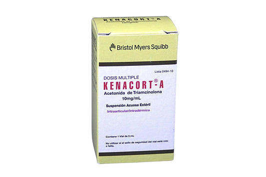 KENACORT-A (BRISTOL) ACETONDA DE TRIAMCINOLONA 10MG/ML X VIAL