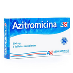 AZITROMICINA (A.G) 500 MG X 3 TAB