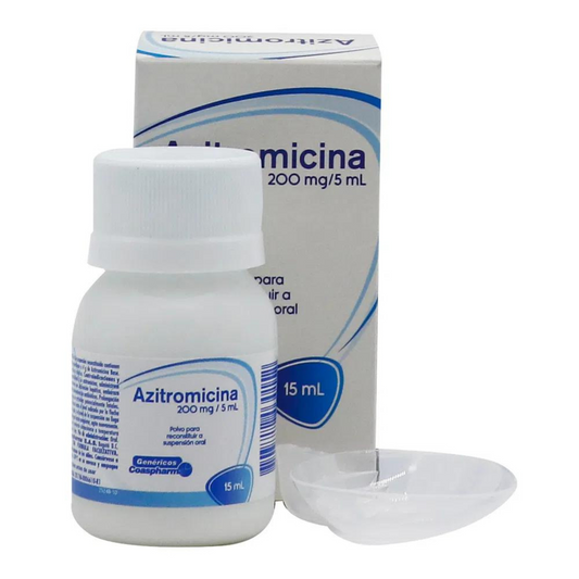 AZITROMICINA (COAS) SUSP 200 MG/5ML X 15 ML
