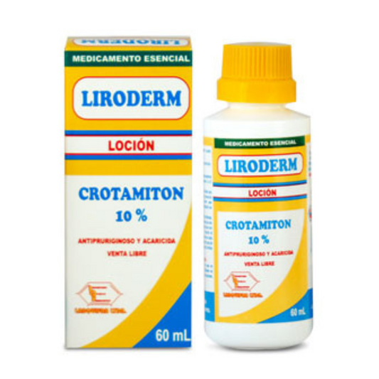 LIRODERM LOCION (LABQ) CROTAMITON 10% X 60 ML.