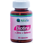 BIOTINA + ZINC + SELENIO (NATURFAR) X 60 CAP