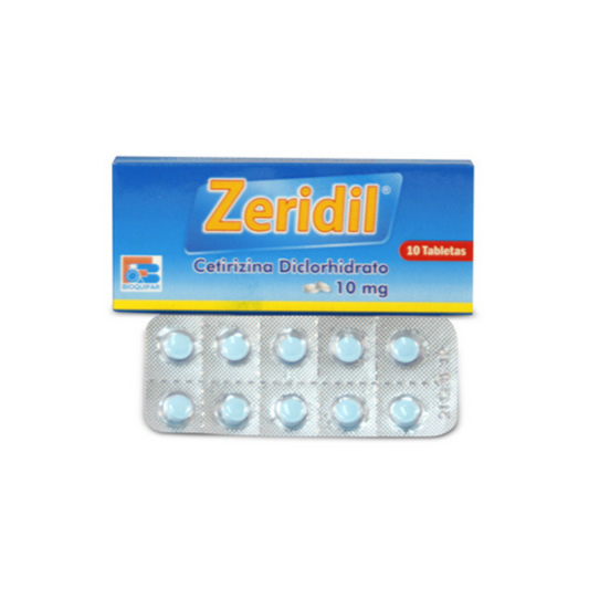 ZERIDIL (LABQ) CETIRIZINA 10 MG X 10 TAB