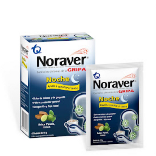 NORAVER GRIPA NOCHE (TQ) X 6 SOBRES