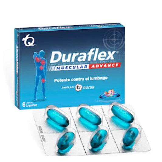 DURAFLEX MUSCULAR ADVANCE (TQ) (NAPRO + ACETA + CAFE) X 6 CAP BLANDAS