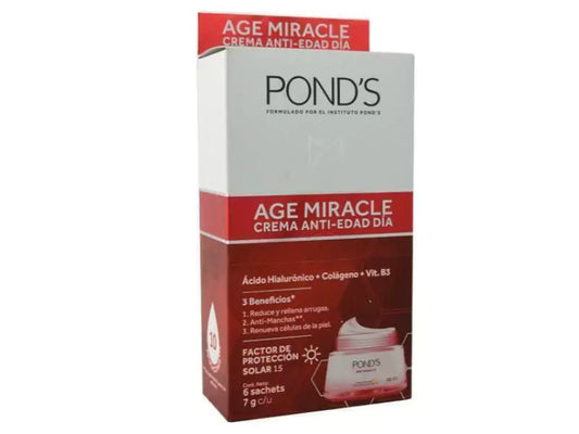CREMA PONDS AGE MIRACLE (UNILEVER) ANTIEDAD X 6 SACHETS