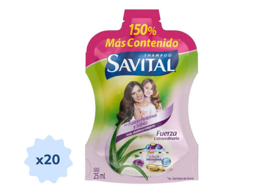 SHAMPOO SAVITAL FUSION PROTEINAS (LEVER) X 20 SACHETS