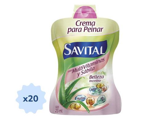 CREMA PARA PEINAR SAVITAL (LEVER) MULTIVITAMINAS X 20 SOBRES