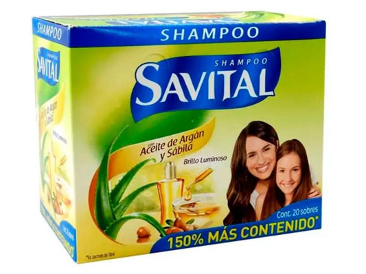 SHAMPOO SAVITAL ACEITE DE ARGAN (LEVER) X 20 SACHETS