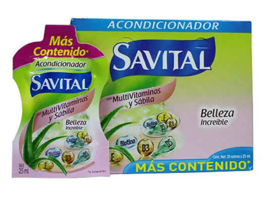ACONDICIONADOR SAVITAL MULTIVITAMINAS (LEVER) X 20 SOBRES