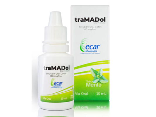TRAMADOL GOTAS (ECAR) MENTA 100MG X 10 ML