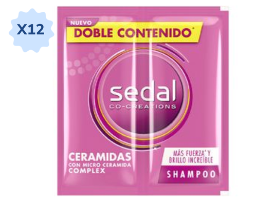 SHAMPOO CERAMIDAS (SEDAL) RISTRA X 12 SOBRES DOBLES