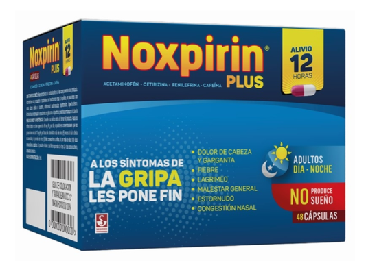 NOXPIRIN PLUS (SIEG) ACETA + CAFÉ + CETIRI + FENI X 48 CAP