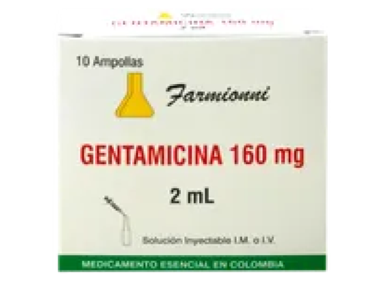 GENTAMICINA (FARMI) 160 MG X 10 AMP