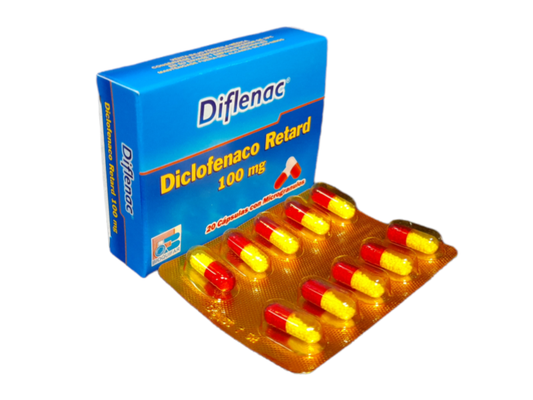DIFLENAC (LABQ) DICLOF. RETARD 100 MG X 20 CAP