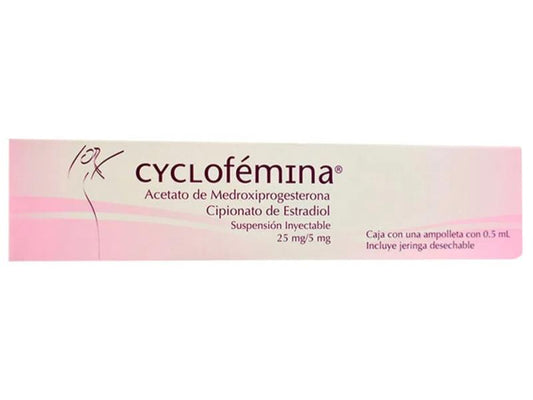CYCLOFEMINA (AUPH) SUSP INYECT 25 MG/5MG