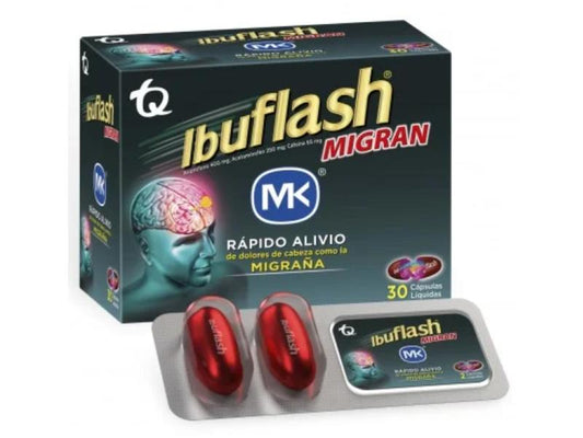 IBUFLASH MIGRAN (TQ) X 30 CAPSULAS LIQUIDAS