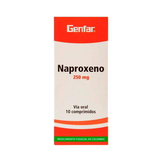 NAPROXENO (GF) 250 MG X 10 TAB