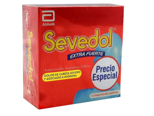 SEVEDOL (ABBOTT) EXTRAFUERTE X 72 TAB