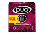 PRESERVATIVO DUO (RECK) G-SENSACION X 3 UNDS