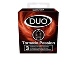 PRESERVATIVO DUO (RECK) TORNADO PASSION X 3 UNDS