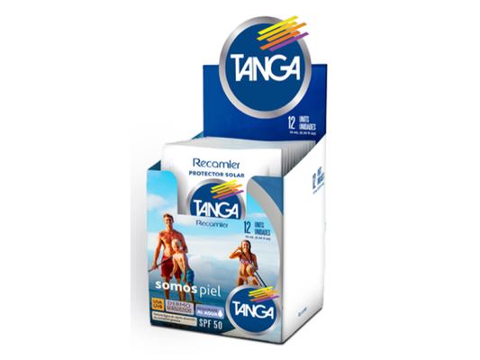 BLOQUEADOR SOLAR TANGA (RECAMIER) SPF 50 X 12 SACHETS