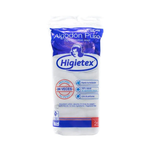 ALGODÓN (HIGIETEX) ZIGZAG X 25 GR