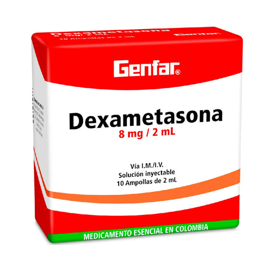 DEXAMETASONA (GF) 8MG/2ML X 10 AMPOLLAS