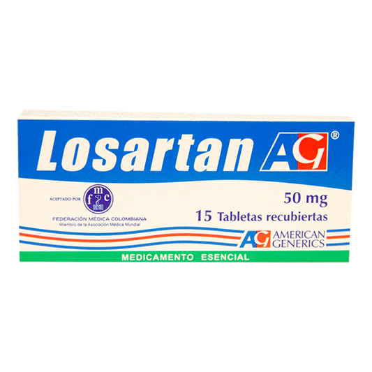 LOSARTAN (A.G) 50 MG X 15 TAB