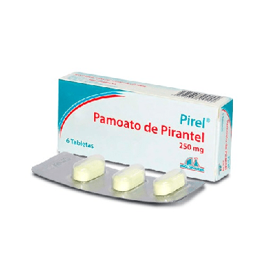 PIREL (ANGLO) PAMOATO DE PIRANTEL 250 MG X 6 TAB.