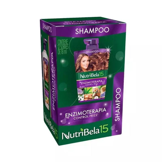 SHAMPOO NUTRIBELA ENZIMOTERAPIA (QUALA) MORADA X 12 SOBRES
