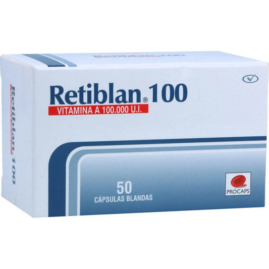 RETIBLAN 100 VITAMINA A 100,000 U.I. (PROCAPS) X 50 CAP