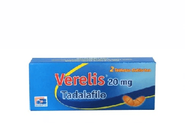 VERELIS (LABQ) TADAFILO 20 MG X 2 TAB RECUB