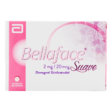 BELLAFACE SUAVE (ABBOTT) DIENOGEST/ETINILESTRADIOL X 28 TABLETAS
