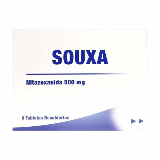 SOUXA (PROFMA) NITAZOXANIDA 500 MG X 6 TABLETAS RECUBIERTAS