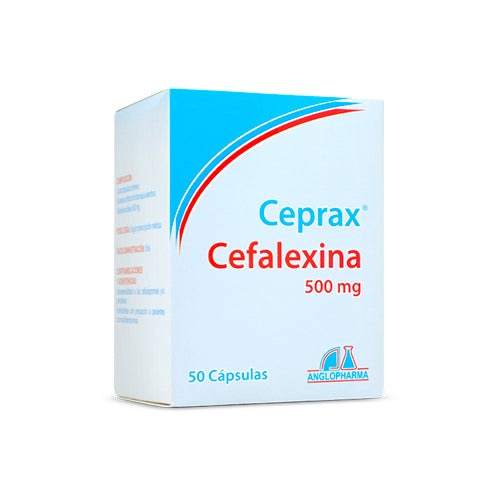 CEPRAX (ANGLO) CEFALEXINA 500 MG X 50 CAP