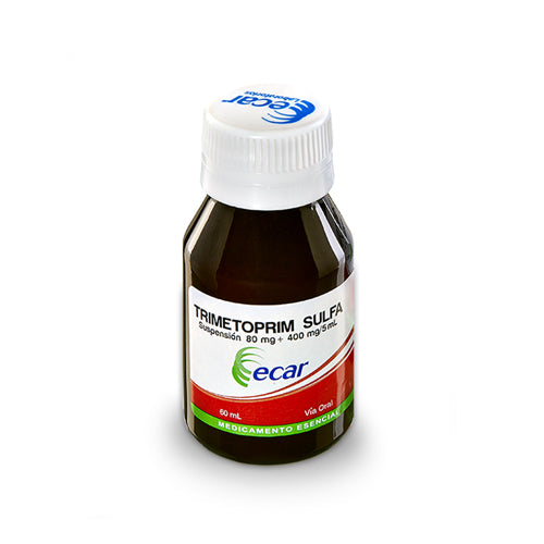 TRIMETOPRIM SULFA F (ECAR) 80 MG/ 400 MG/ 5 ML X 60 ML