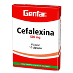 CEFALEXINA (GF)  500 MG X 10 CAP