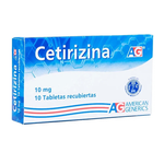 CETIRIZINA (A.G) 10 MG X 10 TAB