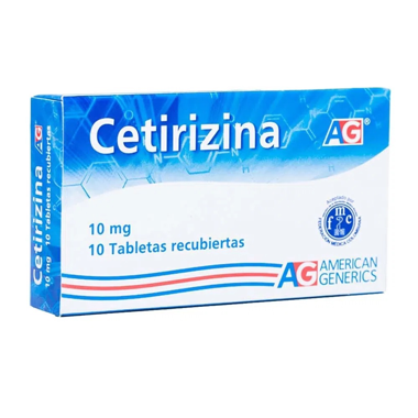 CETIRIZINA (A.G) 10 MG X 10 TAB