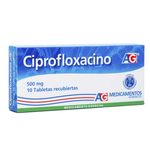 CIPROFLOXACINO (A.G) 500 MG X 10 TAB