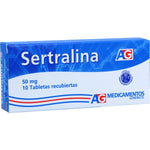 SERTRALINA (A.G) 50 MG X 10 TABLETAS RECUBIERTAS
